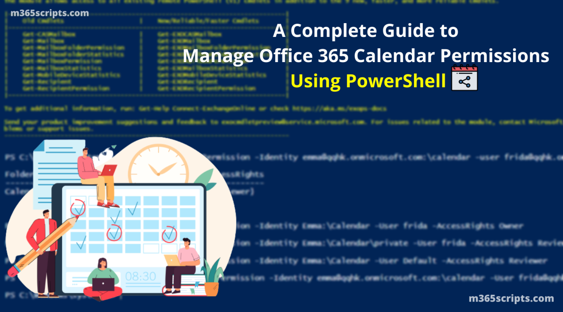 Manage Calendar Permissions in Office 365 Using PowerShell