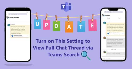 Turn on This Setting to View Full Chat Thread via Teams Search