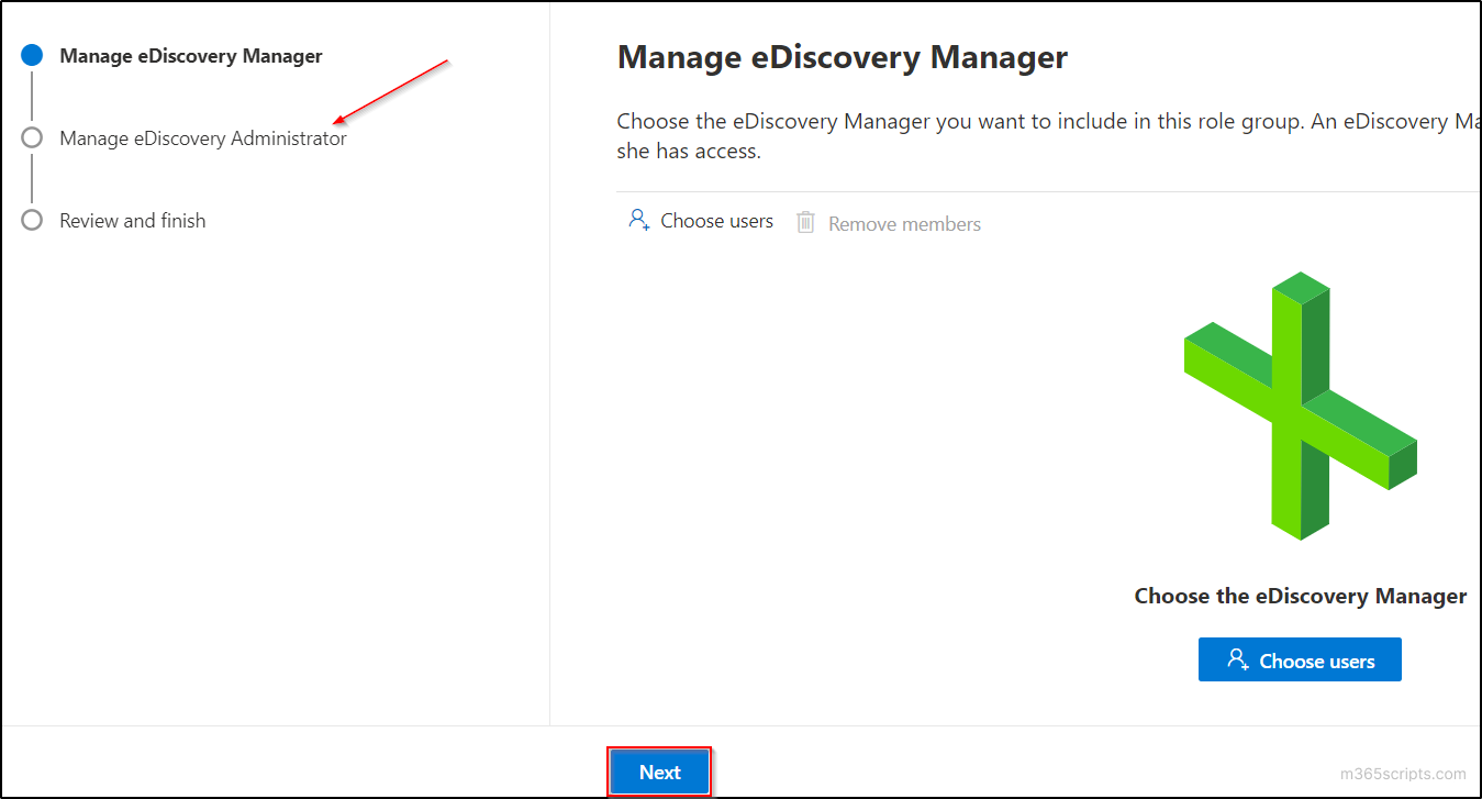 Manage eDiscovery Manager