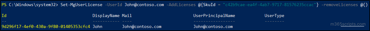 Assign License to a Multi-Geo User Using Graph PowerShell