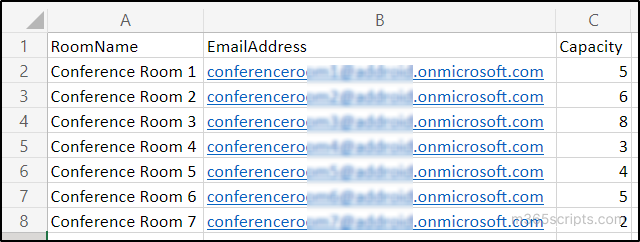 CSV Format to Create Multiple Mailboxes