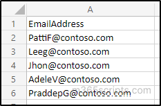 Add Multiple Users in Shared Mailbox CSV File Format